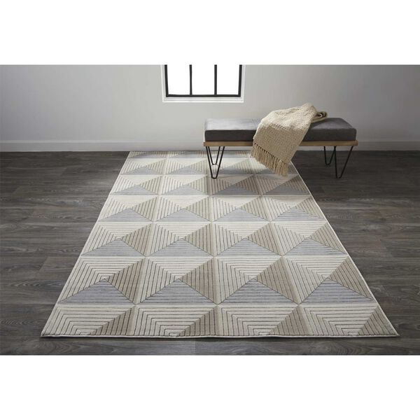 Micah Ivory Gray Ivory Area Rug, image 2