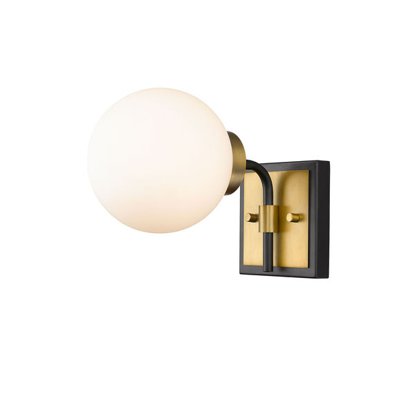 Parsons Matte Black and Olde Brass One-Light Wall Sconce, image 5
