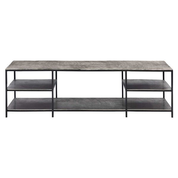 Equinox Black and Nickel Cocktail Table, image 1