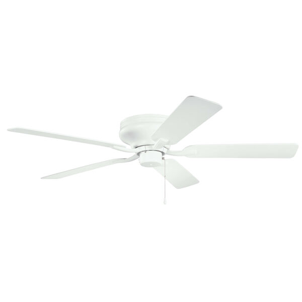 Basics Pro Legacy Matte White 52-Inch Patio Ceiling Fan, image 1