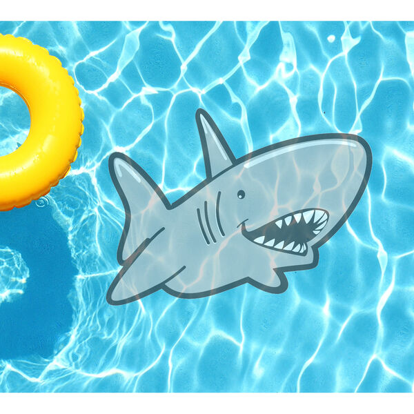 Grey Shark Underwater Pool Tattoo, image 1