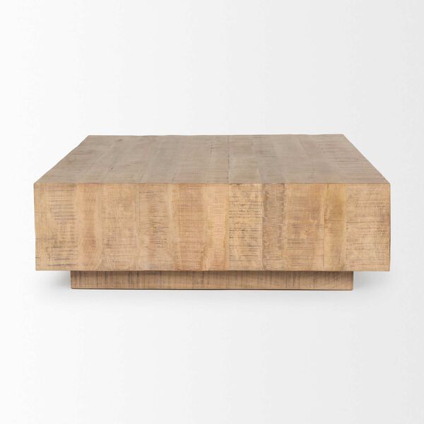 Hayden Light Brown Wood Square Coffee Table, image 2