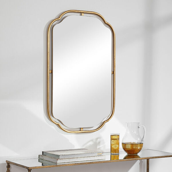 Selby Antique Gold Leaf Wall Mirror, image 4