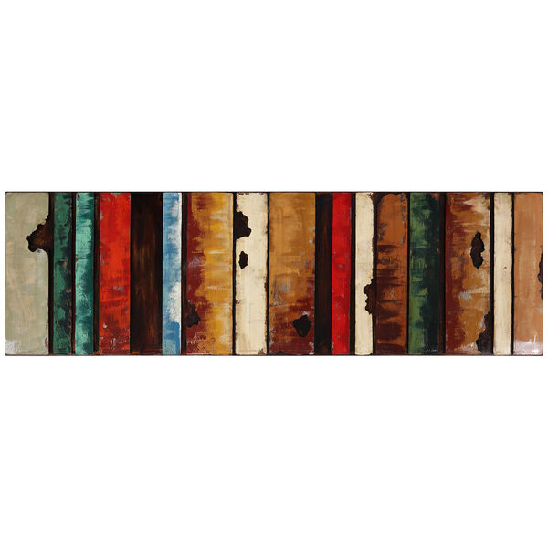 Rustic Flow 1 Mixed Media Iron Hand Painted Dimensional Wall Art, image 2