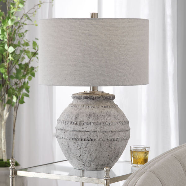 Montsant Ivory and Brushed Nickel Table Lamp, image 2