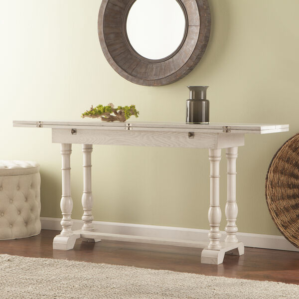 Edenderry Distressed White Dining Table, image 3