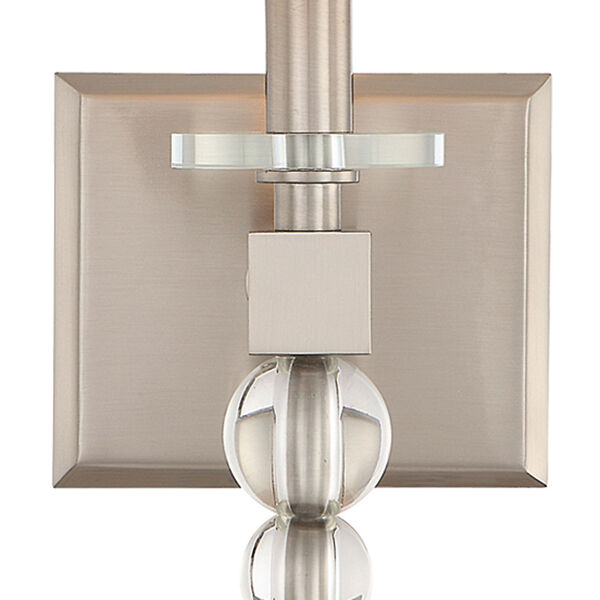 Clover One-Light Brushed Nickel Wall Sconce, image 2