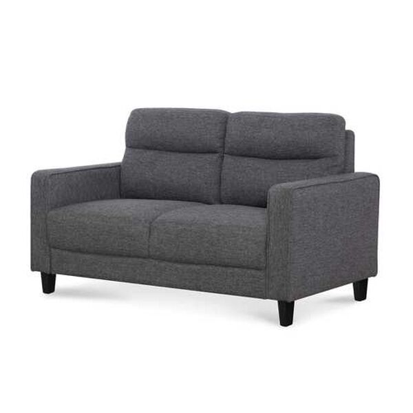 Asher Gray Channelled Loveseat, image 1