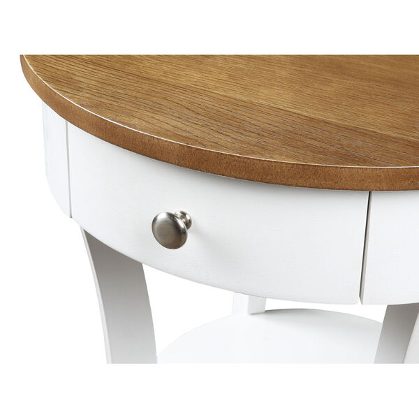 Classic Accents Driftwood White Schaffer End Table, image 5