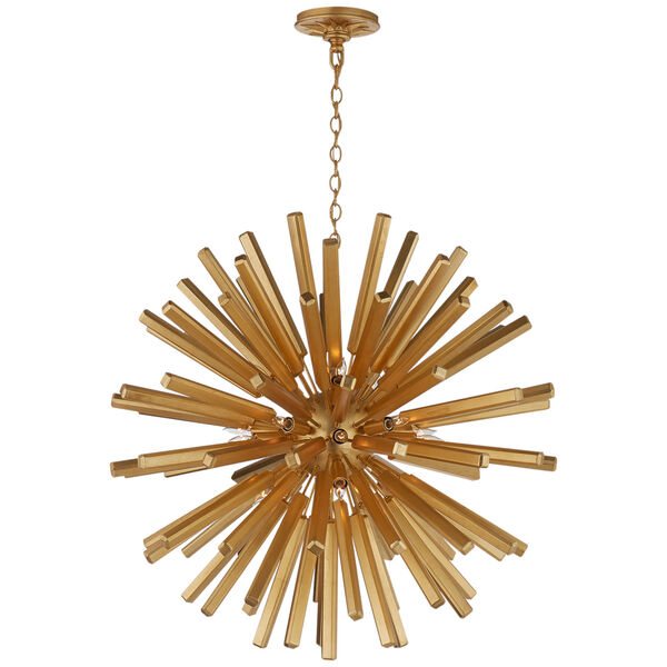 Lawrence Medium Sputnik Chandelier in Gild by Chapman and Myers, image 1