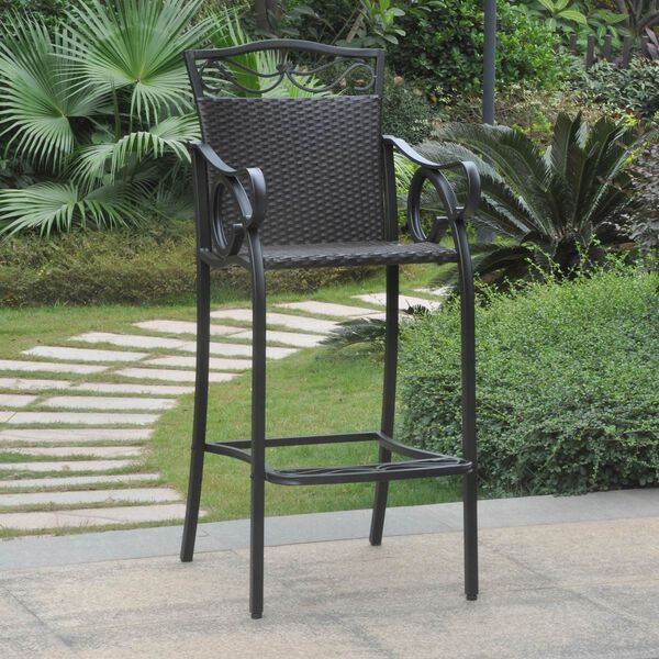 Valencia Black Bistro Chairs, Set of Two, image 1
