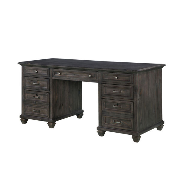 Sutton Place Executive Desk in Weathered Charcoal, image 2