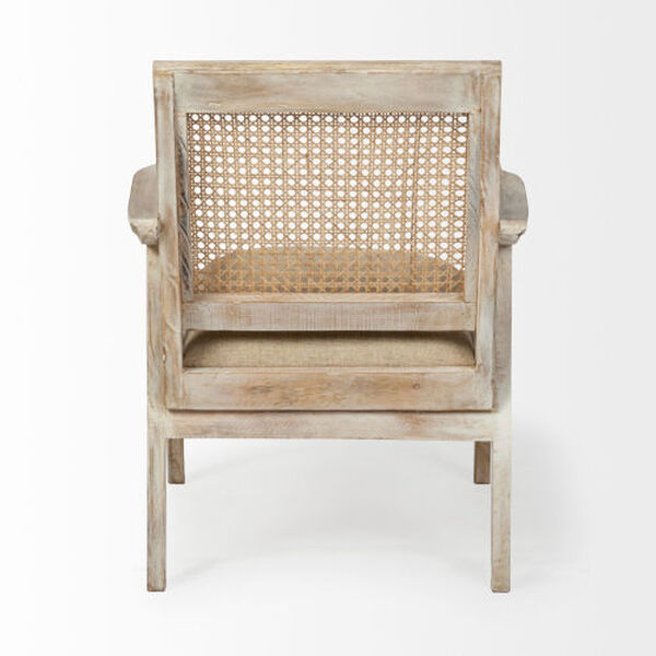 Teryn Cream and Natural Accent Chair, image 4