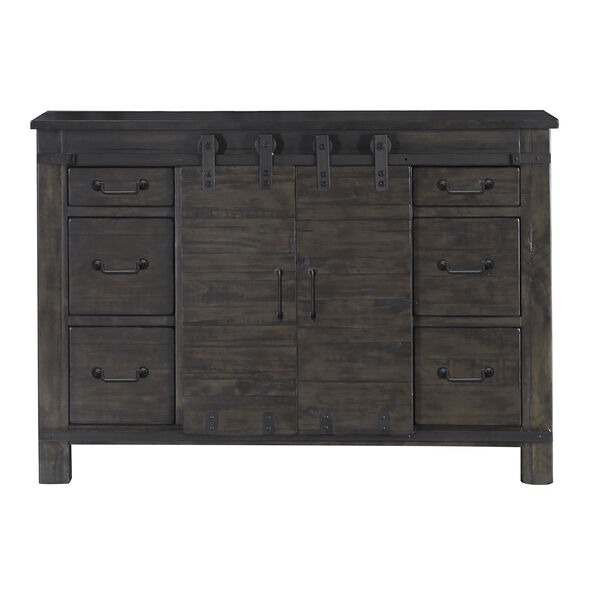 Abington Media Chest in Weathered Charcoal, image 1
