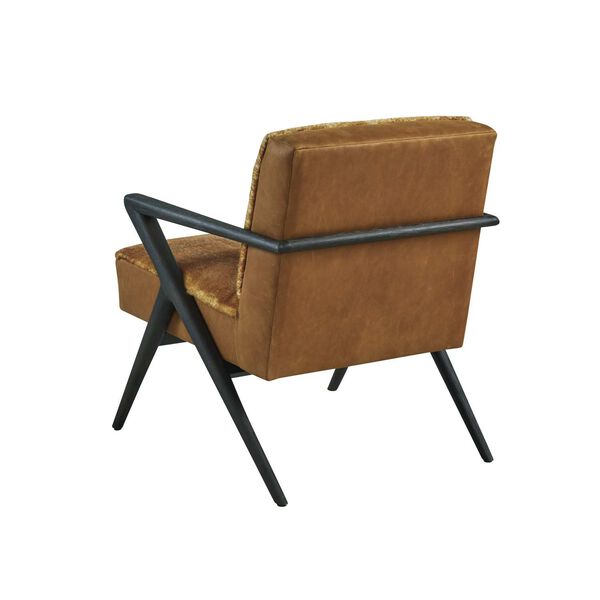 Zanzibar Black Brown Leather Chair, image 2