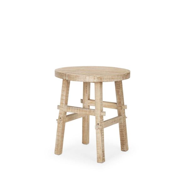 Rosie Blonde White Wash Wood End Table, image 1