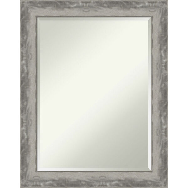 Waveline Silver 22W X 28H-Inch Bathroom Vanity Wall Mirror, image 1