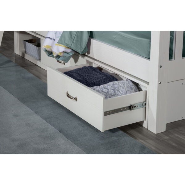 Highlands White Full Harper Bed With 2 Storage Unit, image 4