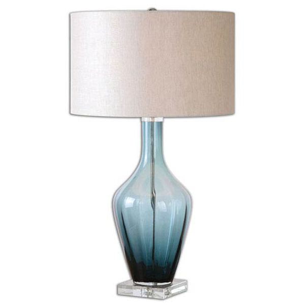 Aura Blue Glass Table Lamp, image 1