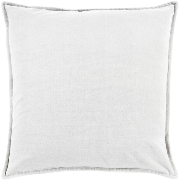 Ava Grace Light Gray 22-Inch Pillow with Down Fill, image 1