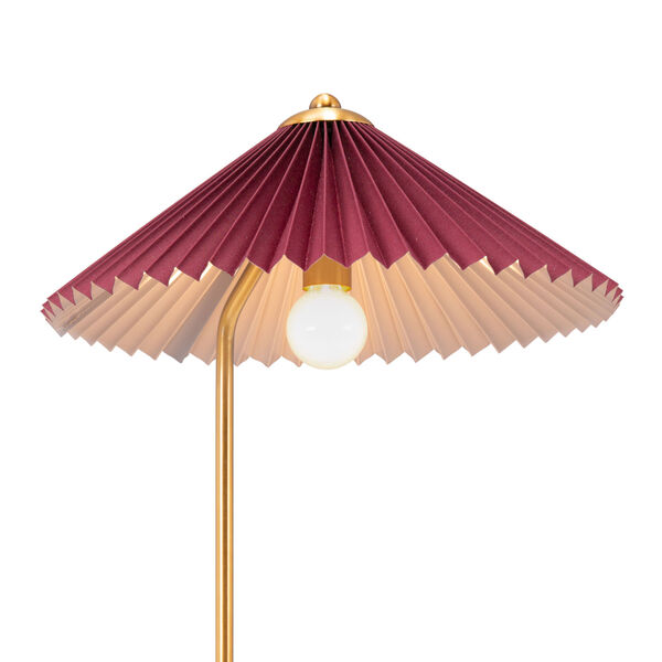 Charo Red and Gold One-Light Table Lamp, image 6