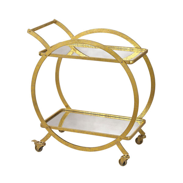 Gold Ring Bar Cart, image 1