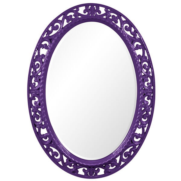 Suzanne Royal Purple Oval Mirror, image 1