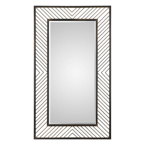 Karel Rectangular Chevron Mirror, image 2