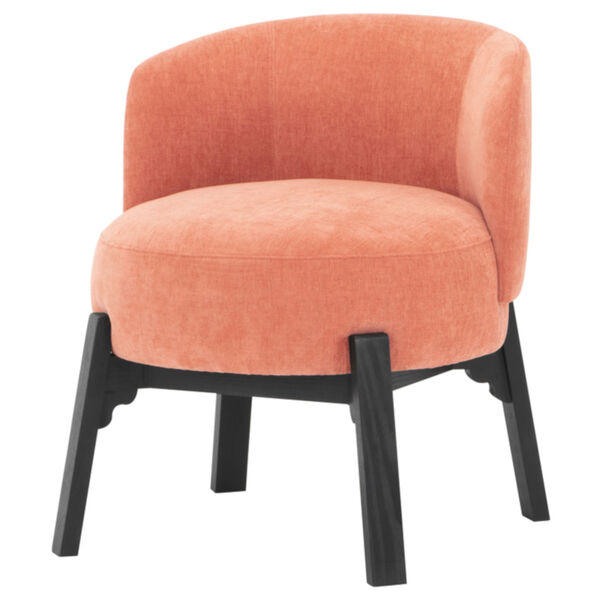 Adelaide Nectarine and Black Dining Chair, image 1