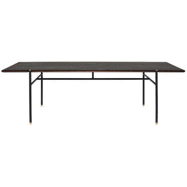 Stacking Smoked Black 40-Inch Dining Table, image 1