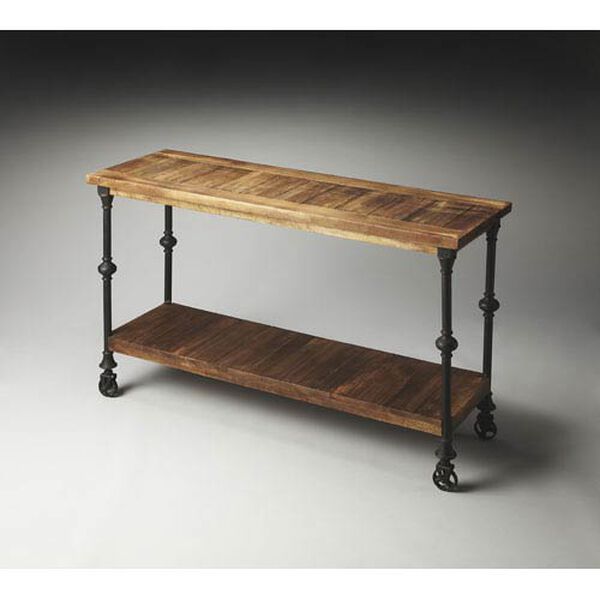 Fontainebleau Industrial Chic Console Table, image 1