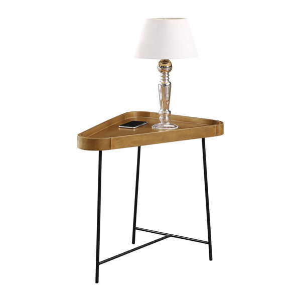 Lunar Driftwood and Black Triangle End Table, image 4