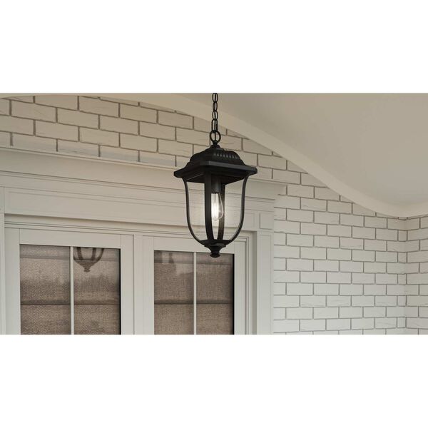 Mulberry Matte Black One-Light Outdoor Pendant, image 2