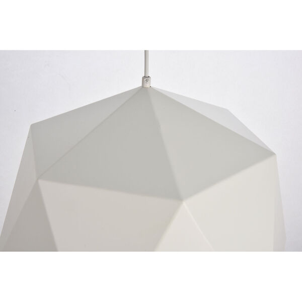 Arden White 18-Inch One-Light Pendant, image 4