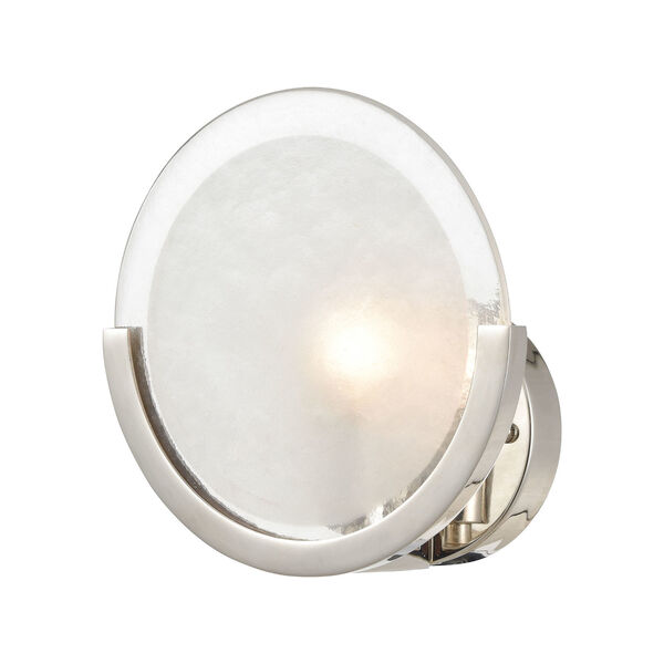Zoetrope Chrome and White One-Light Wall Sconce, image 1