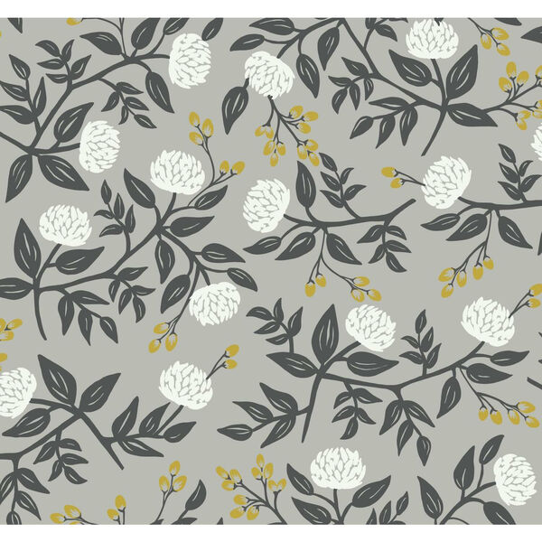 Rifle Paper Co. Gray Peonies Wallpaper, image 2