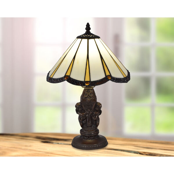 Springdale Antique Bronze Rosita One-Light Tiffany Table Lamp, image 2