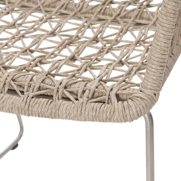 Carmel Natural and Stainless Steel Outdoor Arm Chair, image 5