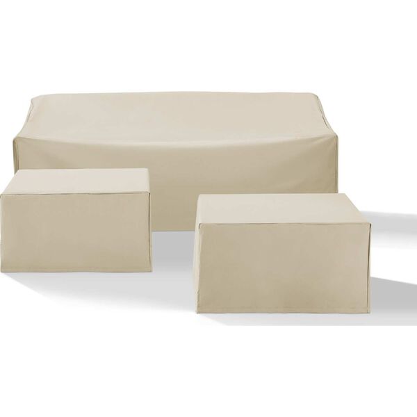 Tan Three-Piece Sectional Cover Set, image 3