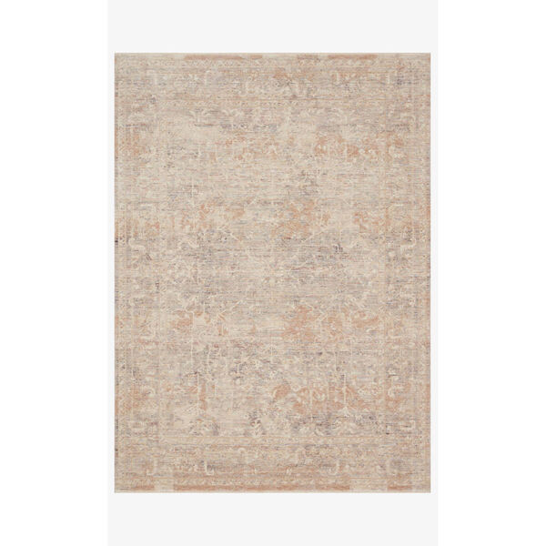 Faye Beige and Blue Rectangle: 7 Ft. 10 In. x 10 Ft. Rug, image 1