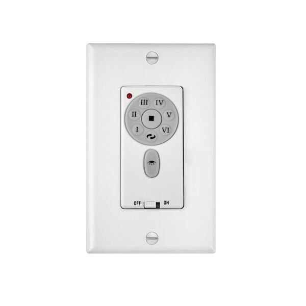 White Six-Speed DC Wall Control, image 1