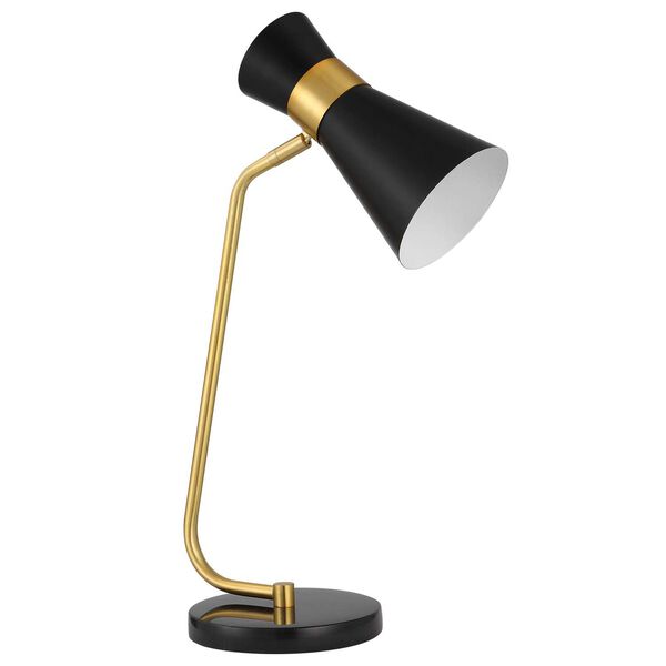 Uptown Black and Gold One-Light Desk Lamp, image 5