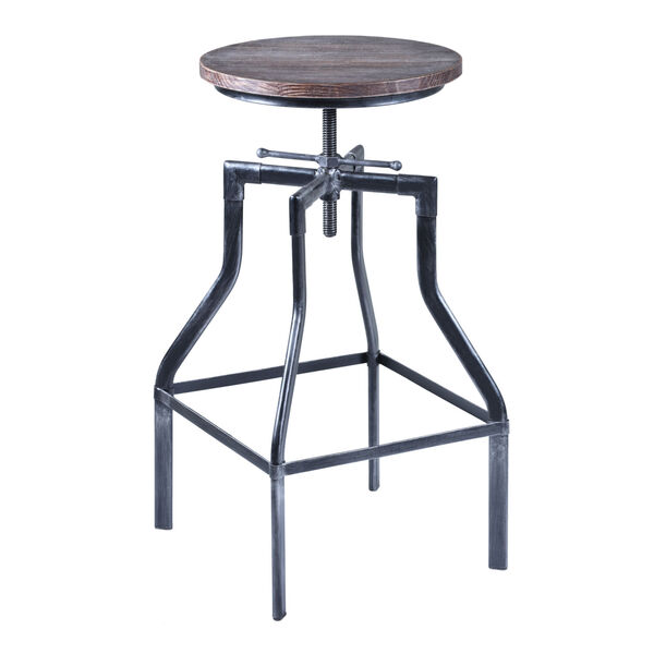 Concord Industrial Gray 33-Inch Bar Stool, image 1