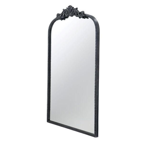 Black 36-Inch Baroque Inspired Wall Mirror, image 3