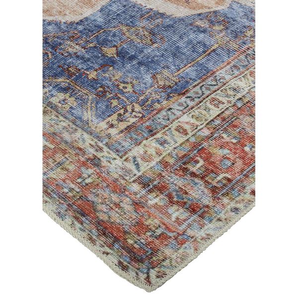 Percy Red Tan Blue Area Rug, image 5