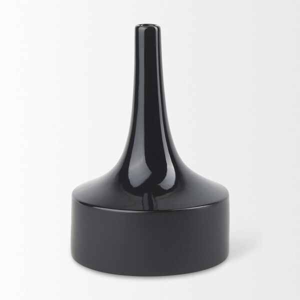 Burton Black Ceramic Jug Vase, image 3