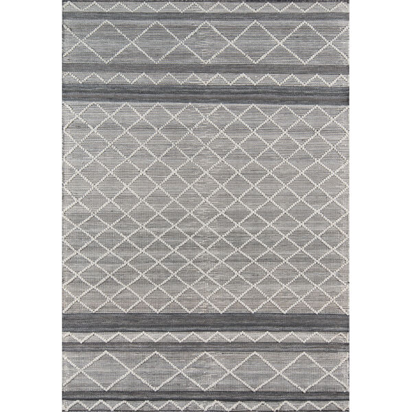 Hermosa Geometric Gray Rectangular: 8 Ft. 9 In. x 11 Ft. 9 In. Rug, image 1