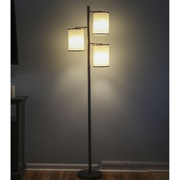 Liam Bronze Three-Light LED Floor Lamp, image 6