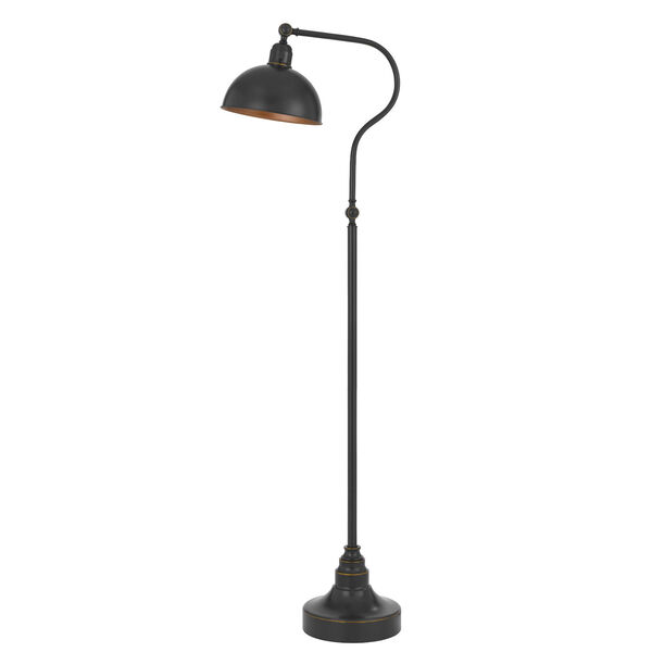 Industrial Dark Bronze One-Light Adjustable Floor Lamp, image 1