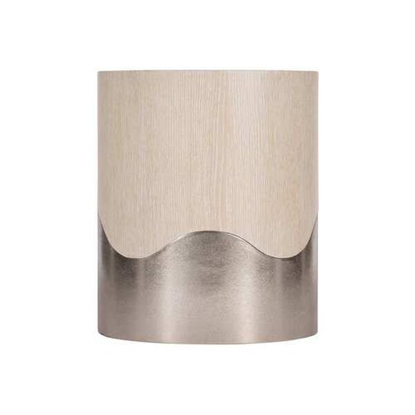 Solaria Dune and Shiny Nickel 18-Inch Accent Table, image 3